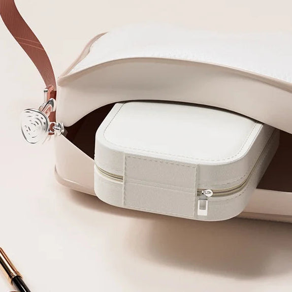 Compact Makeup Vanity With LED Mirror